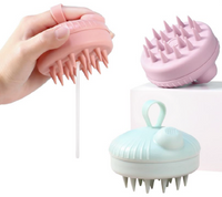 Cepillo de silicona para cabeza y cuero cabelludo