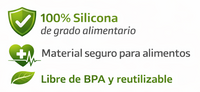 silicona alimentaria, saludable para el medio ambiente